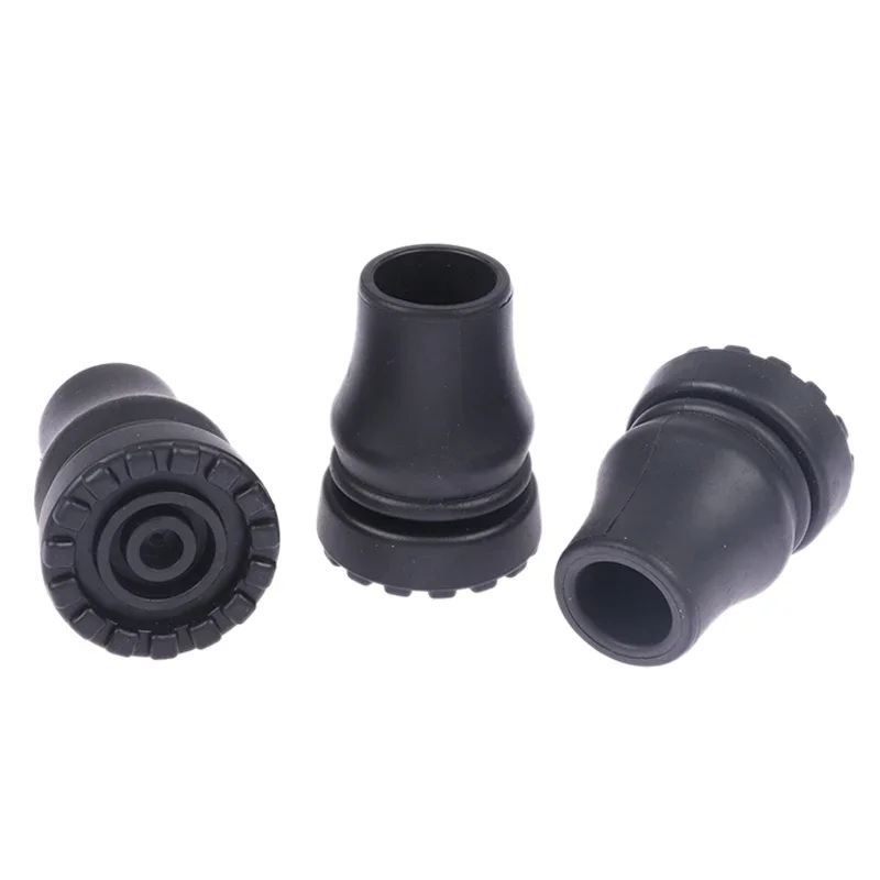 1pc Rubber Pad Cap Non-Slip Walking Stick Crutch Cane Bottom Pads Cover Protector Climbing Hiking Pole Tip 16mm 20mm 22mm