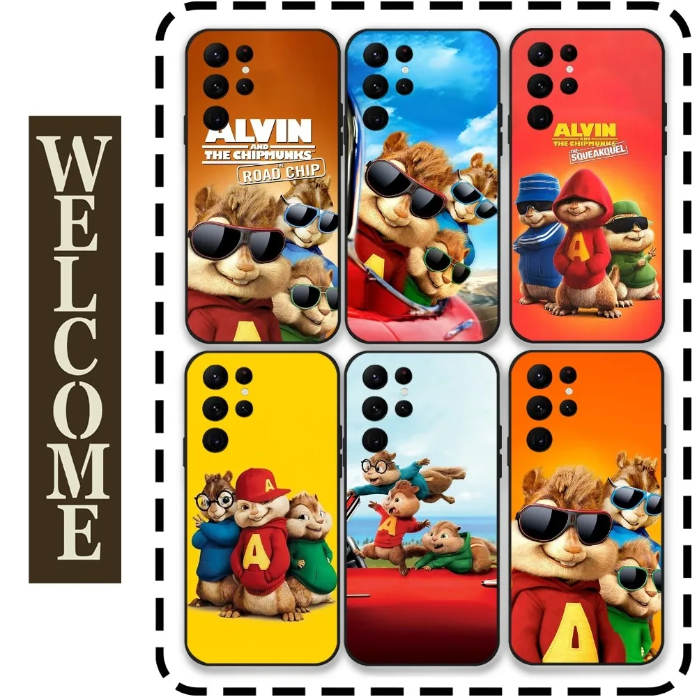 

Alvin and the Chipmunks Phone Case for Samsung Galaxy S24 Ultra S22 S23 Ultra S21 S20 5G Protective Silicone TPU Funda