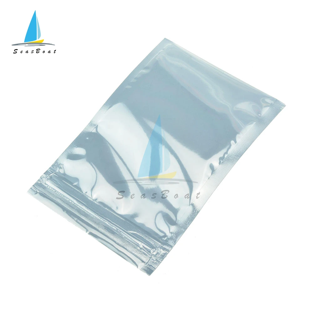 50pcs Anti Static Shielding Zip Lock Bag Resealable ESD Anti-static Instrument Chip Electronic Accessories Battery USB Pouches