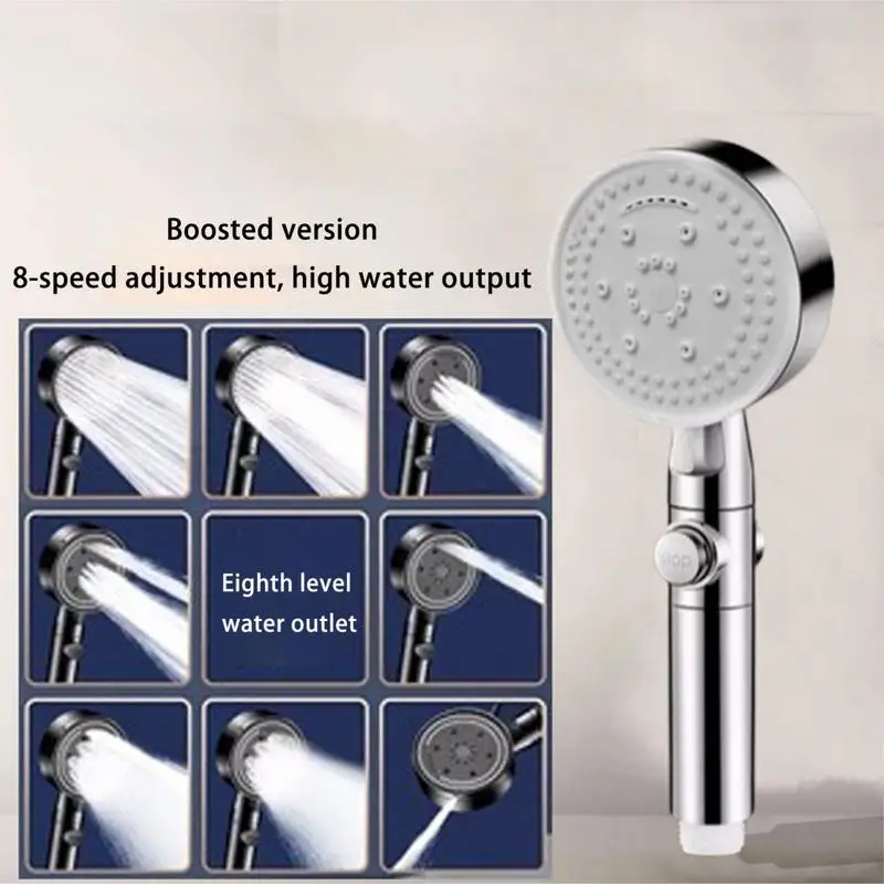 Filtered Shower Head Faucet Shower Head Sprayer With 8 Modes Handheld Showerheads Spray For Elderly Children Adults For Home