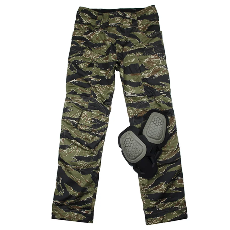 TMC Tactical Hunting Trousers Pants NYCO With Knee Pads Gen4 Green Tiger Camo(051513)