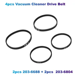 4pcs Vacuum Cleaner Drive Belt 203-6688 & 203-6804 Compatible with Bissell Proheat 2X 1383,3930,8930,9200,9300,9400,73H5,30K7