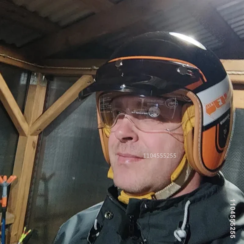 خوذة دراجة نارية مفتوحة الوجه خوذة للرجال والنساء Capacete De Moto ABS المواد معدات الدراجات النارية شهادة DOT
