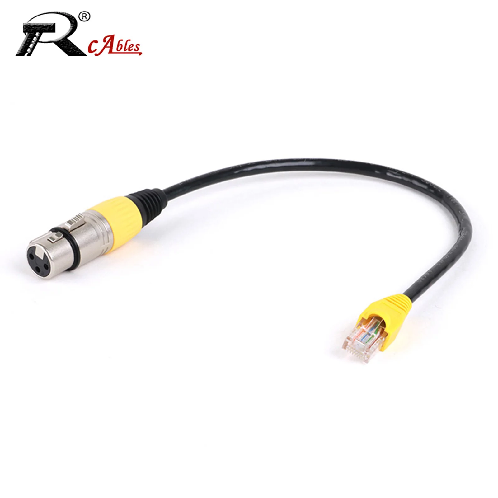 

XLR To RJ45 8P8C Cable RJ45 Ethernet To 3 Pin XLR Female Adapter Cord CAT5 or CAT6 Unshielded Network Cable 0.3M-20M 1PC