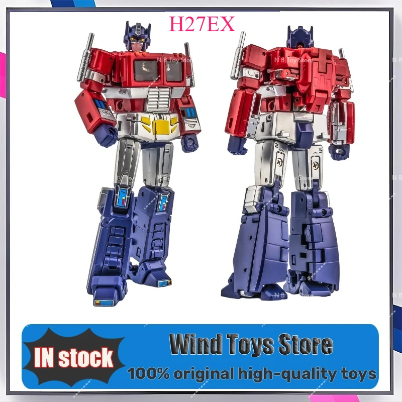

In Stock Newage NA Transformed Toys G1 Optimus Prime H27EX Thin Coated Version with Cart Action Figures