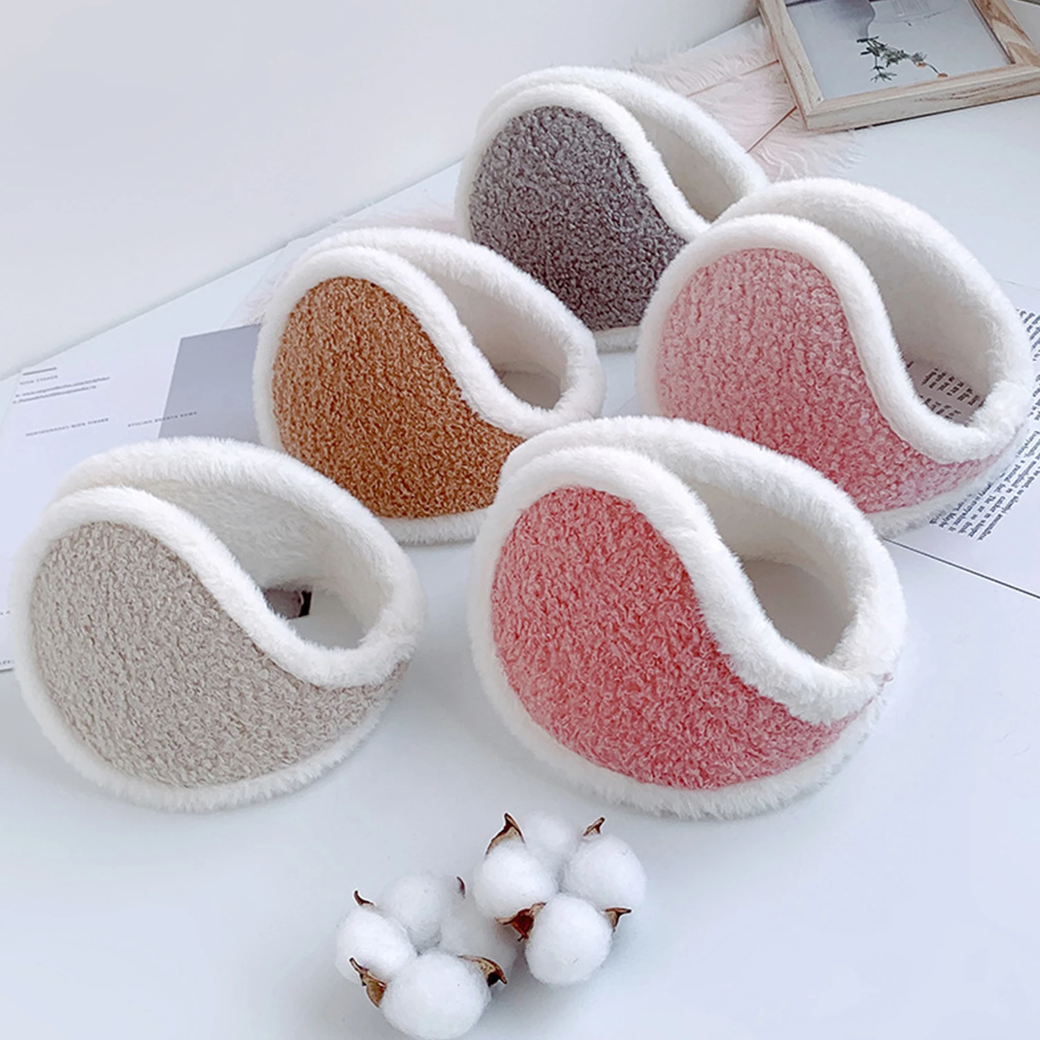 

New Earmuffs Women's Winter Cute Windproof Simple Ear Cover Ear Protection Korean Version Warmth Plush Warm Anti-freeze Eartips