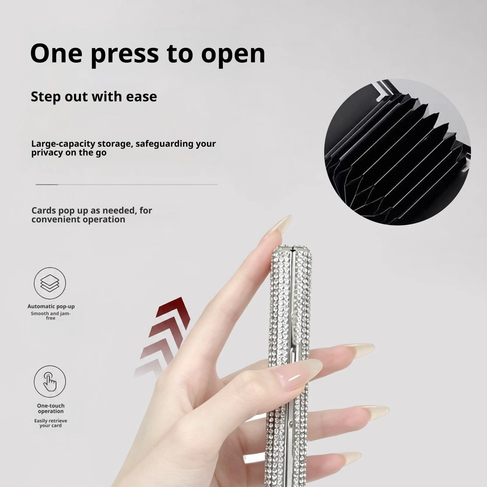 盗難防止RFIDブロッキングカードホルダー スリムポータブル - Slim Card Slot Case のレビューと価格