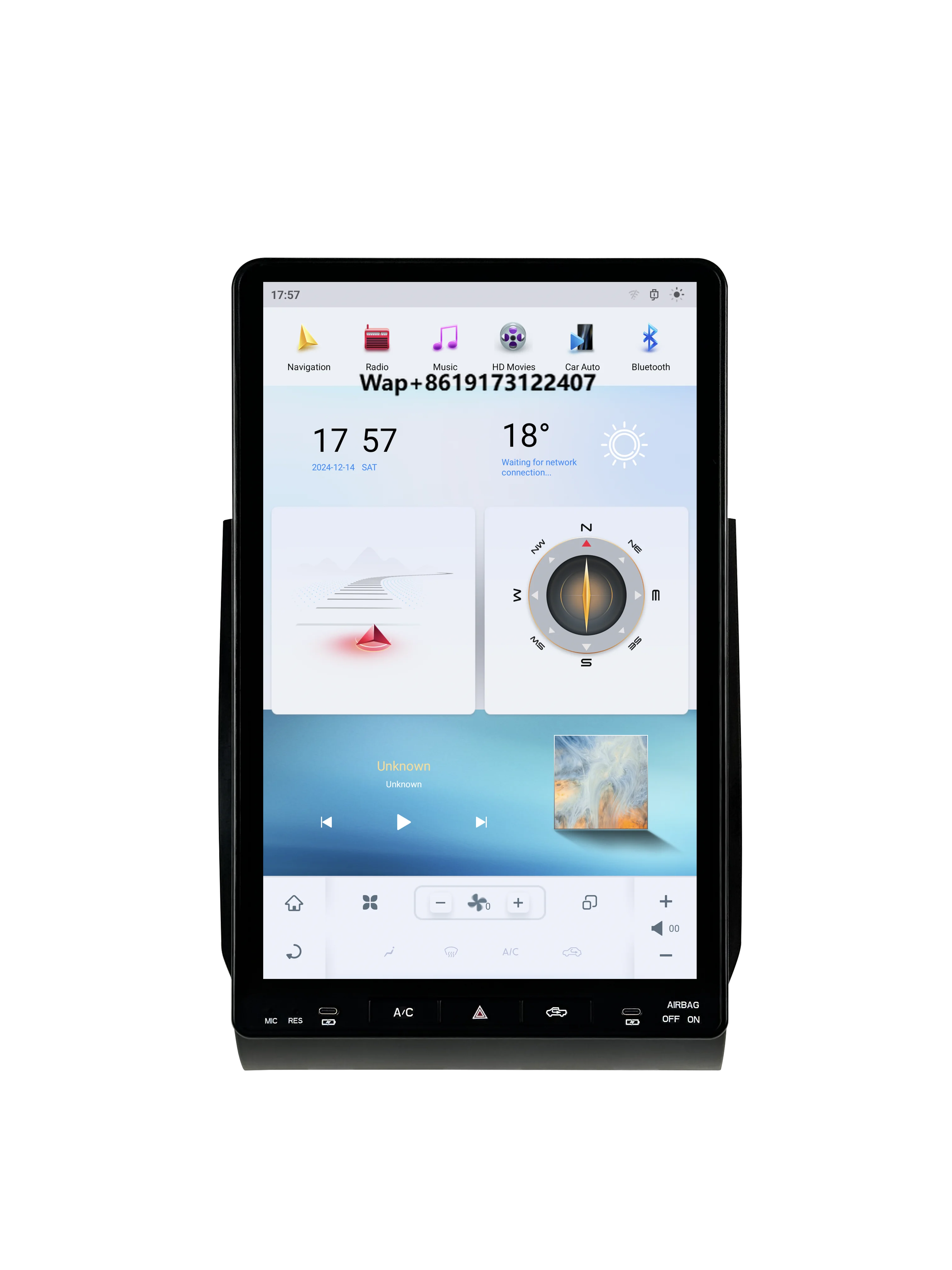 

16,8-дюймовое автомобильное радио для Tundra 2012-2020, Android 13, Qualcomm 8-ядерный процессор, 4G+64 ГБ, CarPlay