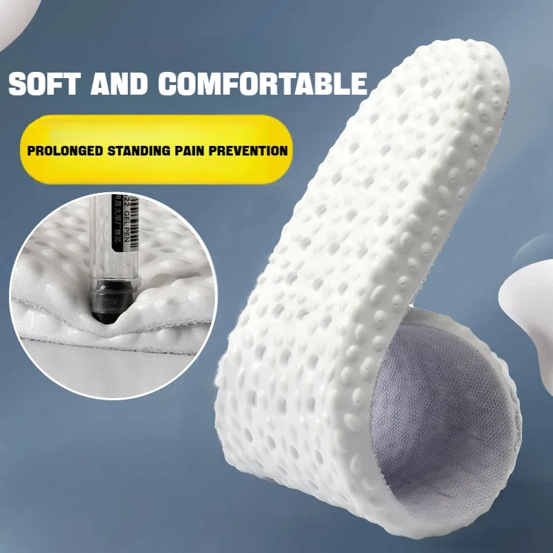 1 زوج امتصاص الصدمات النعال نعل داخلي لتقويم العظام للأقدام الرياضة الناعمة عدم الانزلاق منصات الأحذية التهاب اللفافة الأخمصية الإغاثة إدراج الأحذية #2