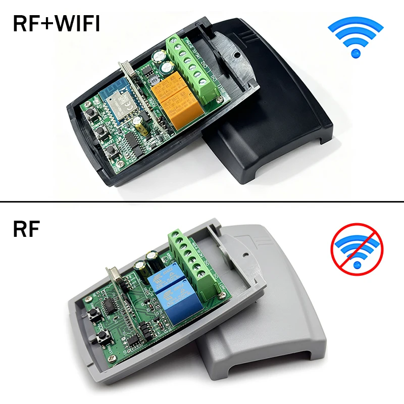 Tuya WIFI Ricevitore Intelligente 433 MHz Universale Apriporta Del Garage Ricevitore di Controllo Remoto Relè 433.92 MHz per Cancello Alexa Google Casa