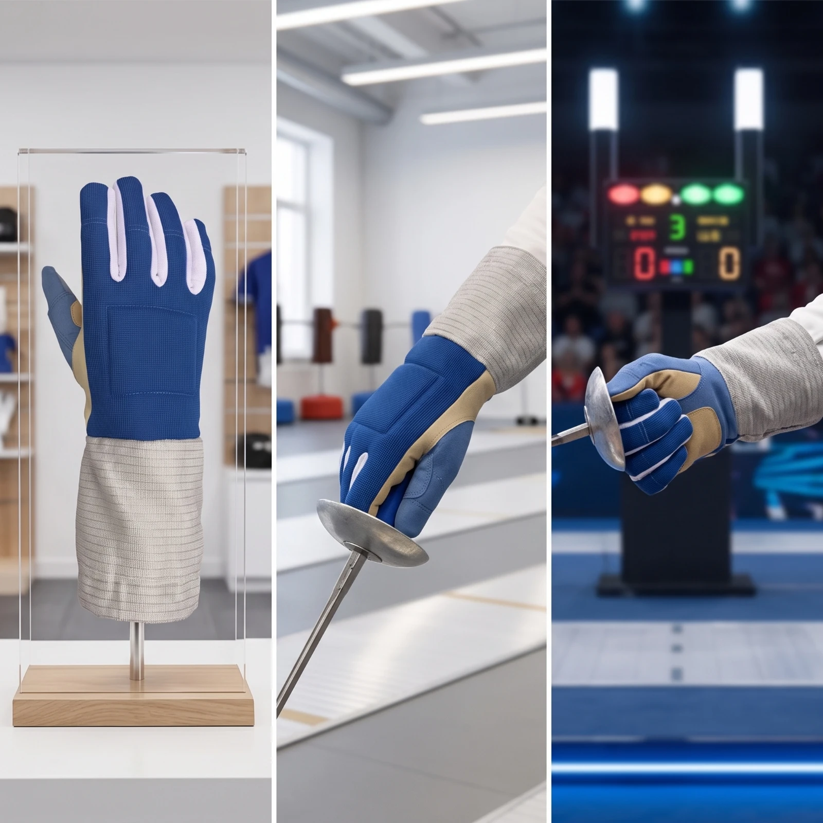 Fencing Fencing Sword Glove Long-Lasting Fencing Sword Glove with Cuff Competition-Grade Padded for Fencers view 2