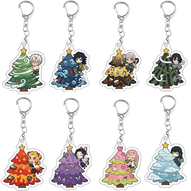 Colgante de Navidad de Demon Slayer: Sanemi, Shinazugawa, Giyuu, Tomioka Tengen, Uzui, Obanai, Iguro, Kyojuro, Rengoku. Regalo de cumpleaños.