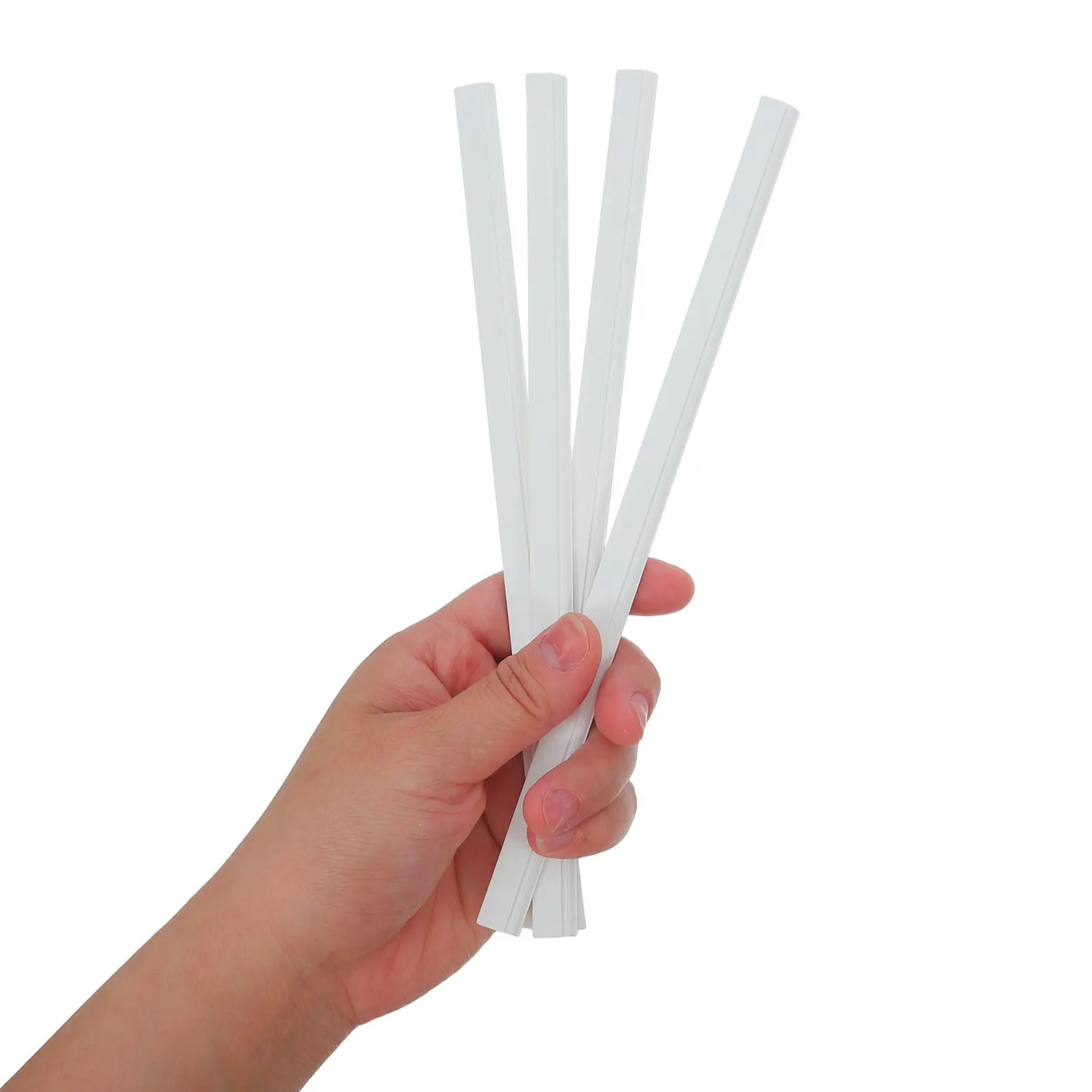 

4Pcs Plastic Trim Molding Strips 8.86 Inch White Dollhouse Accessories for Miniature Wall Moldings Skirting Boards Wainscoting