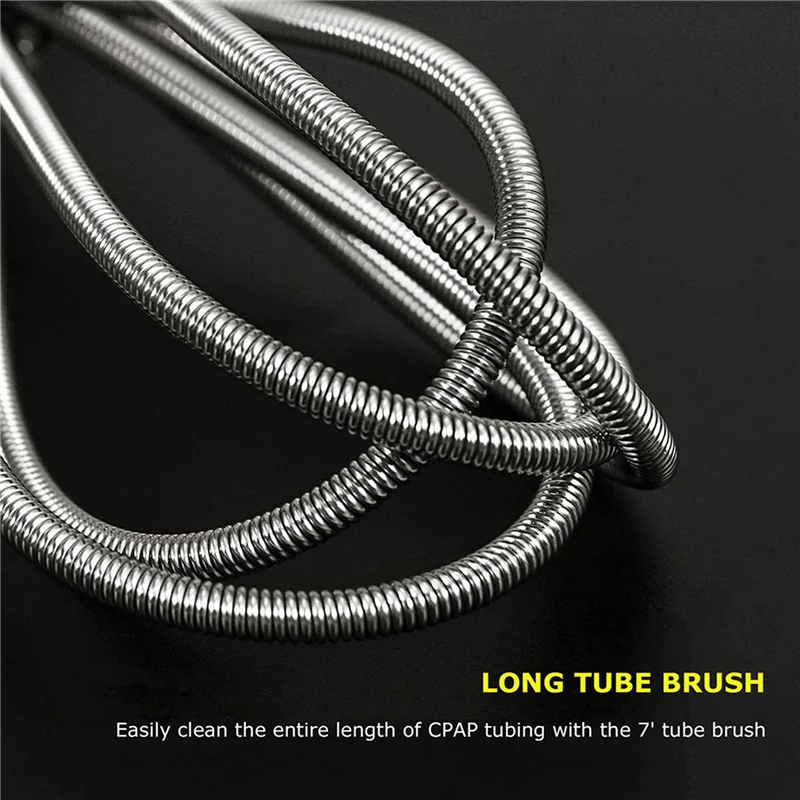 

ABWZ-2X Brush Diameter 15Mm 19Mm - CPAP Tube Cleaning Brush- Suitable For Most CPAP Hose Type (Yellow)