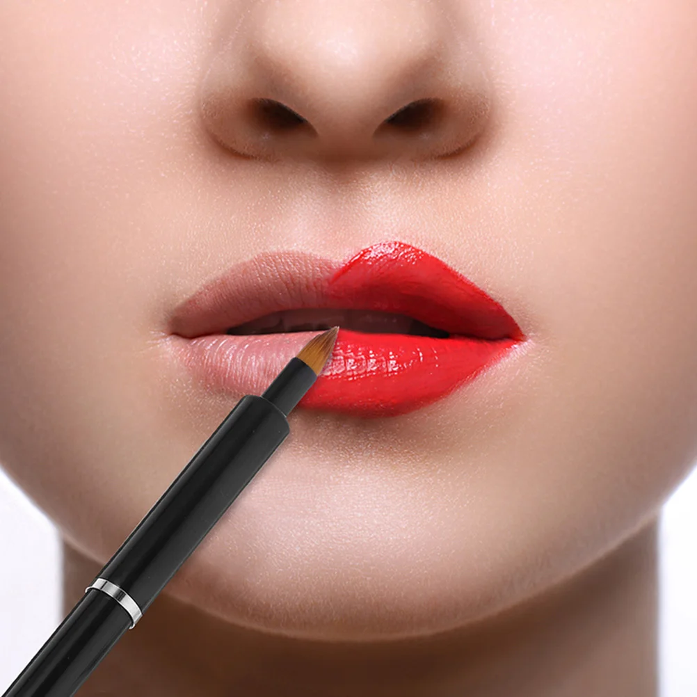 

2Pcs Lip Gloss Applicator Brush Reusable Makeup Tool for Lips Eyes Lightweight Portable Brush Set Lip Applicator