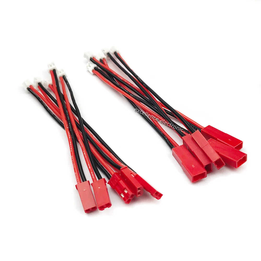 2/5/10 pièces JST femelle/mâle vers PH 2.0-2P Micro Lipo adaptateur de batterie câbles lignes pour Axial SCX24 1/24 RC voiture camion accès  13