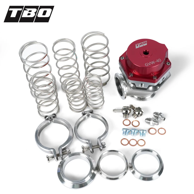

TBO Turbo External Wastegate Kit GVW40 with 40mm V-Band Flange Spring for Performance Automotive Engine Tuning