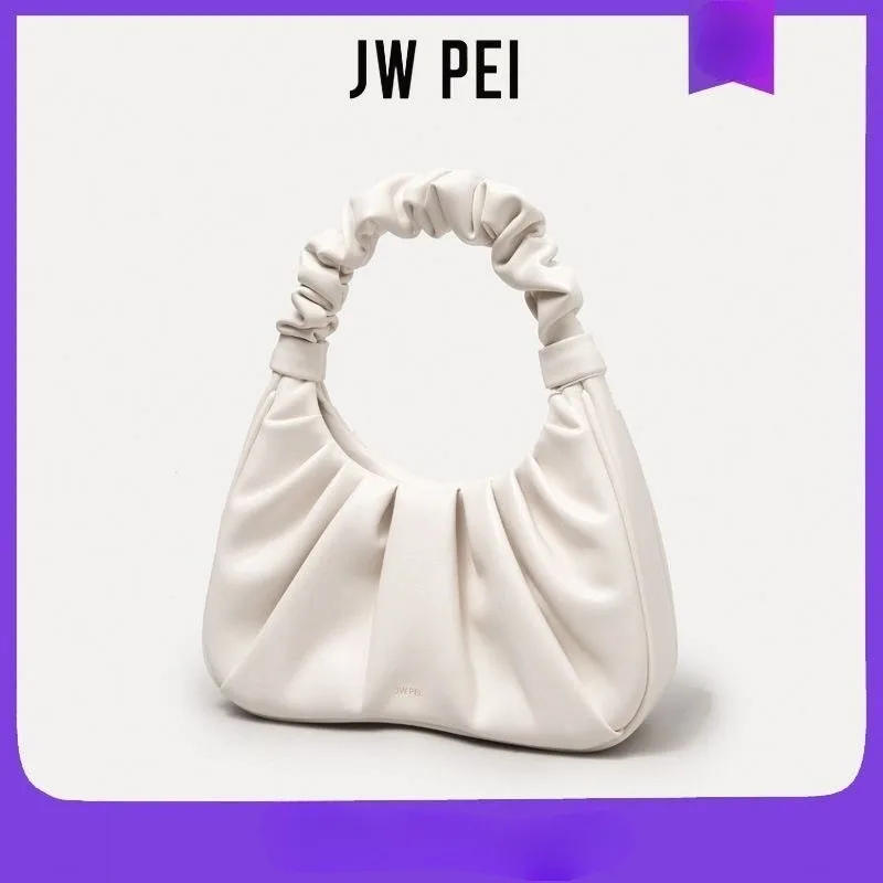 

2026 JW PEI Luxury Ruched Underarm Bag, Retro Twisted Handle Handbag, Minimalist Commuter Bag