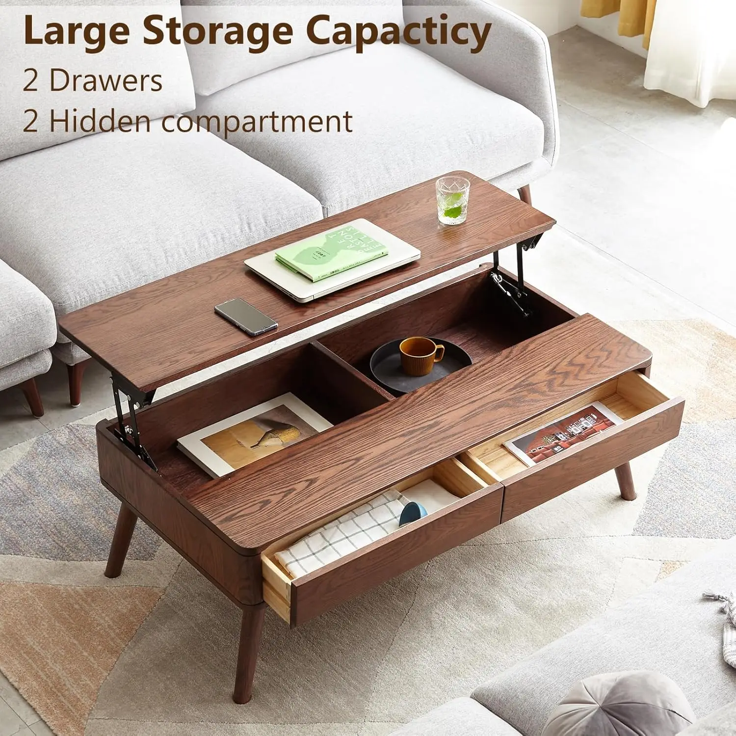 Thumbnail 4 - #17 Trending Lift Top Coffee Tables Right Now