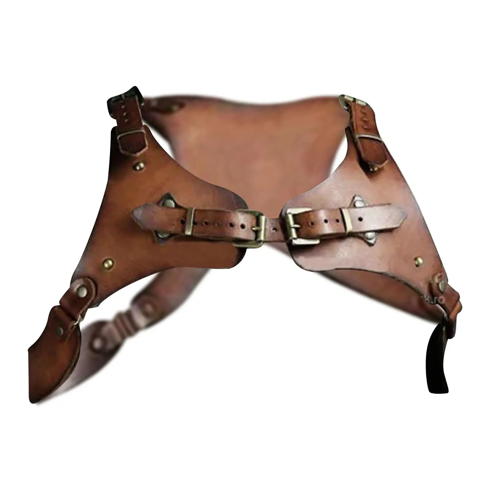 Medieval Body Chest Harness PU Leather for Renaissance Faire Performance