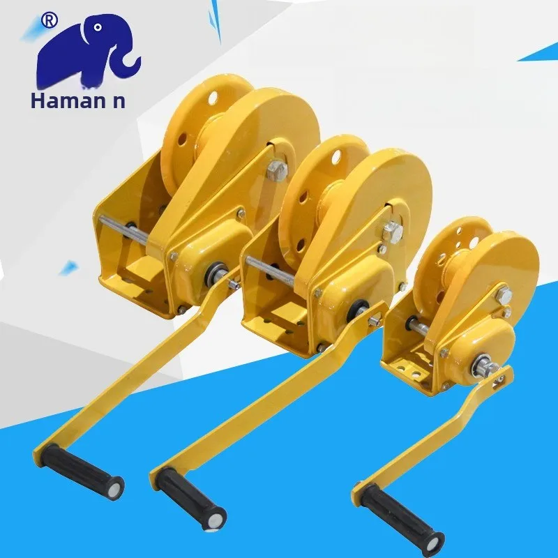 

Двухсторонняя самоблокирующаяся ручная лебедка - портативная лебедка с тормозным механизмом для тяги автомобиля и домашнего использования