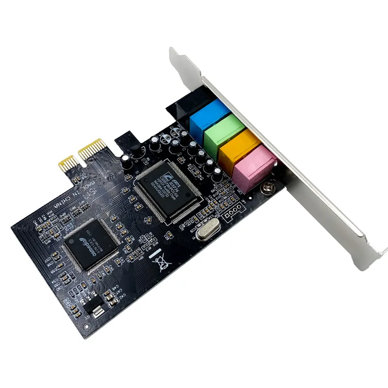 Canal de tarjeta de sonido Pcle CMI8738 interfaz de Audio del Chipset PCI-E 5,1 conectores de tarjeta Digital estéreo de escritorio para ordenador