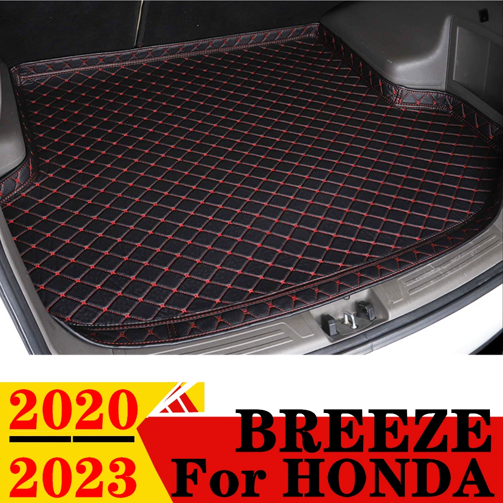 High Side Car Trunk Mat For HONDA BREEZE 2023 2022 2021 2020 XPE Tail Boot luggage Pad Rear Cargo Liner Carpet Protect Cover