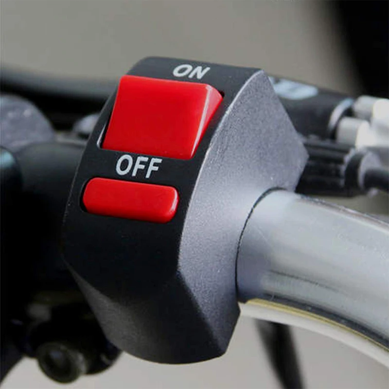 Кнопка включения/выключения мотоцикла, кнопка включения, переключатель на руль мотоцикла, переключатели для двигателя, универсальные аксессуары для мотоцикла