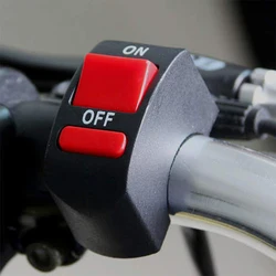 Conector de botón de encendido/apagado de motocicleta, interruptor de botón pulsador, interruptores de manillar de motocicleta para Motor, accesorios de bicicleta de Motor universales