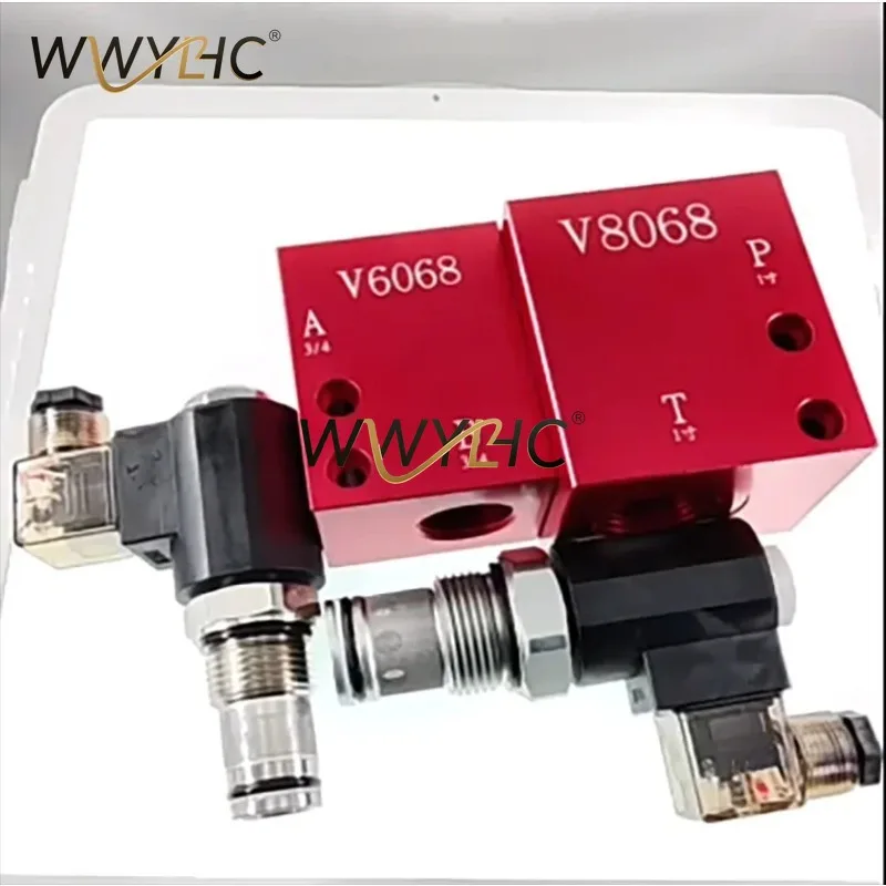 Normally Closed Hydraulic Solenoid Valve V8068 DHF16-220 Pressure Holding Check Directional Valve