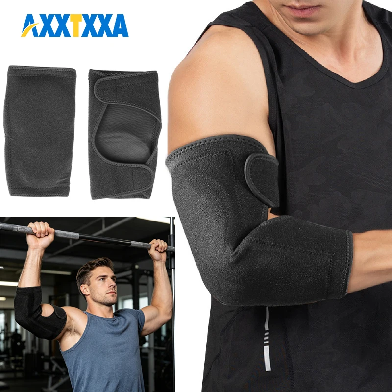 1PCS Adjustable Baseball Elbow Pad, Neoprene Sleeve with EVA Cushion, Hard Shell Impact Resistance Anti-Collision Arm Guard