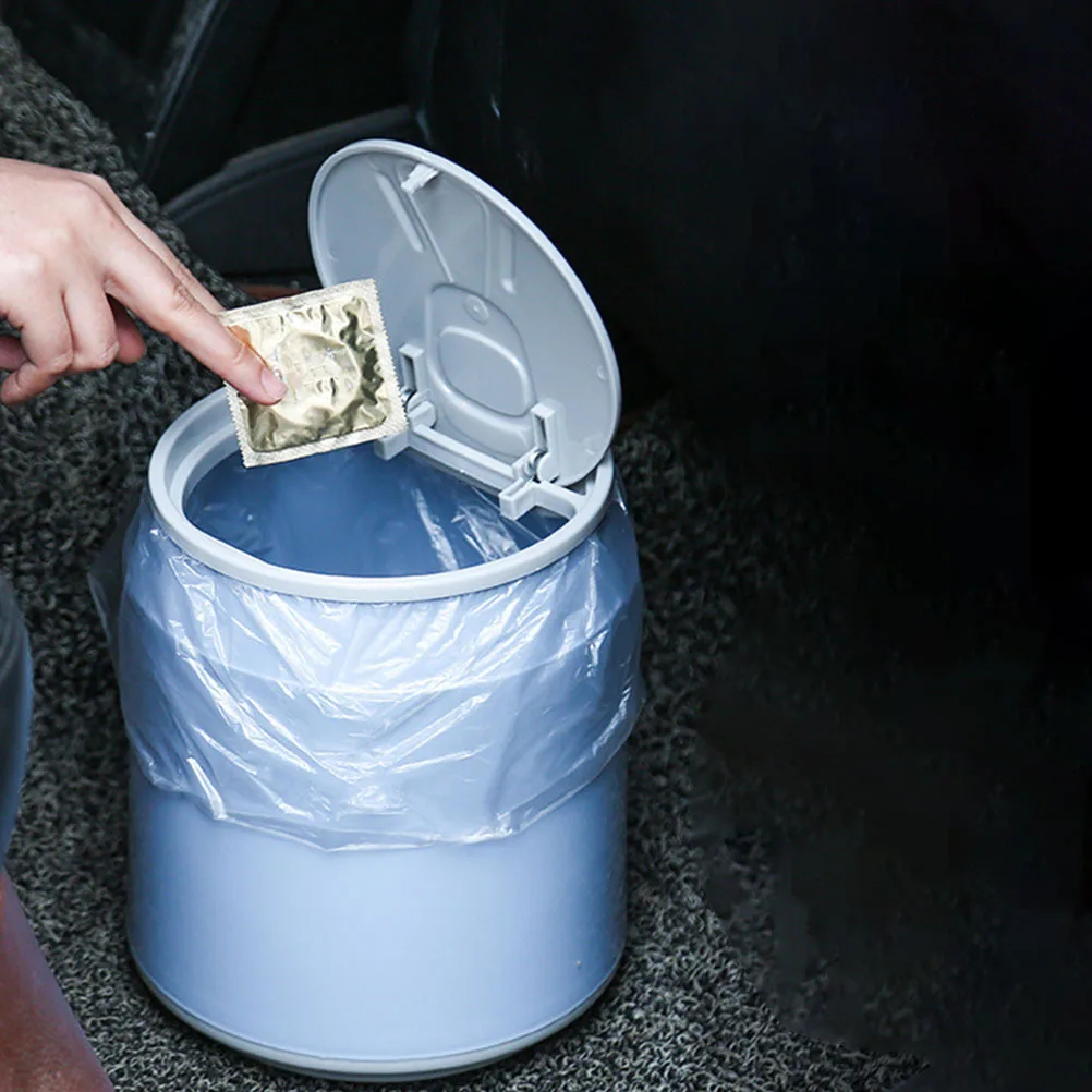 

Mini Trash Can Small Desktop Plastic Trash Bin with Lid Countertop Garbage Can for Office Table Small Wastebasket