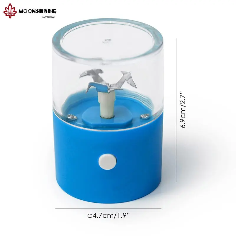 MOONSHADE Mini Electric Tobacco Grinder Portable USB Charging Crusher Small Size Grass Grinder Herb Smoking Accessories for Home