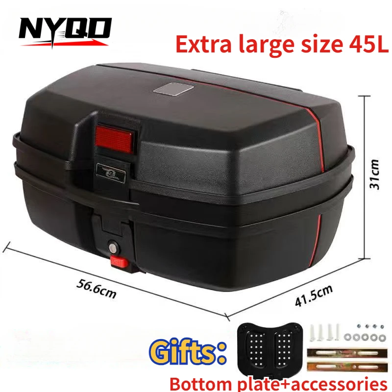 

Extra large size Motorcycle Trunk Universal Boot Large Thickened Electric Battery Car Storage Box Scooter Car Toolbox Waterproof