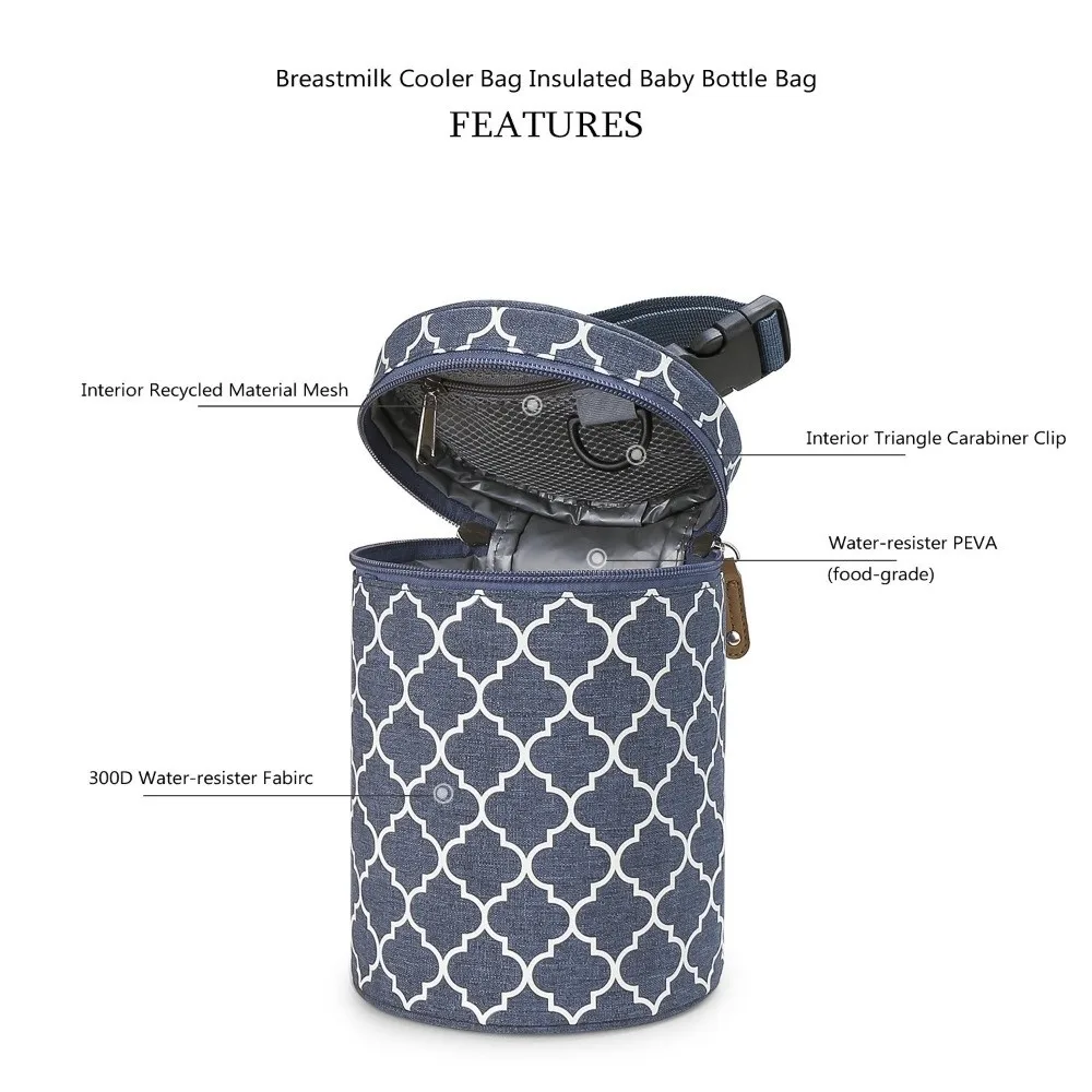 

Термоизоляционная подвесная сумка для коляски, подвесной дизайн, водонепроницаемая изолированная сумка-холодильник для грудного молока, дорожная переноска