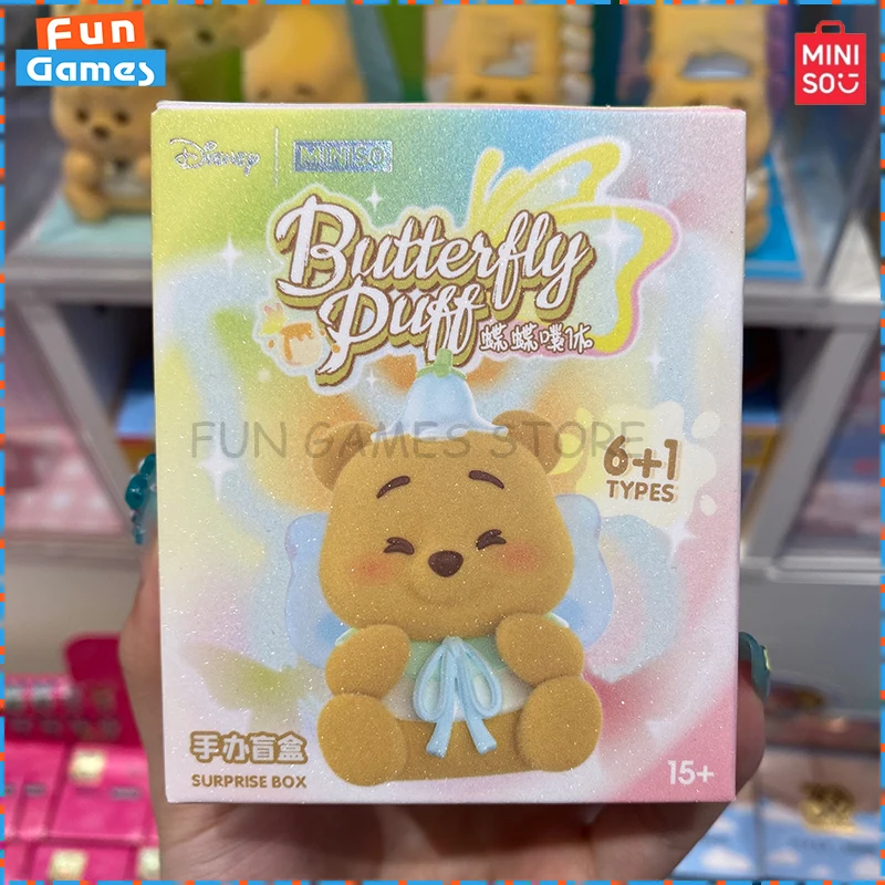 

Новая слепая коробка MINISO, серия Винни-Пух, бабочка, загадочная коробка, аниме-фигурка, слоеная игрушка-пчела, коллекционное украшение на заказ, подарки