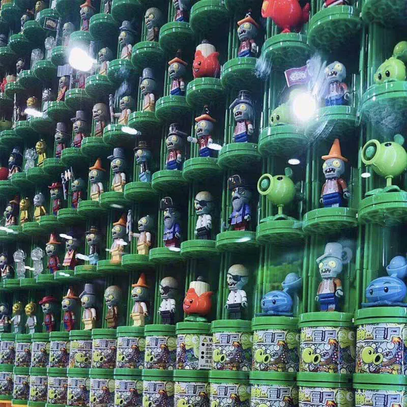 Plants VS. Zombies Assembly Building Blocks Toys 50 Styles PVZ Anime Action Figure Collection Toys For Kids Christmas Gift