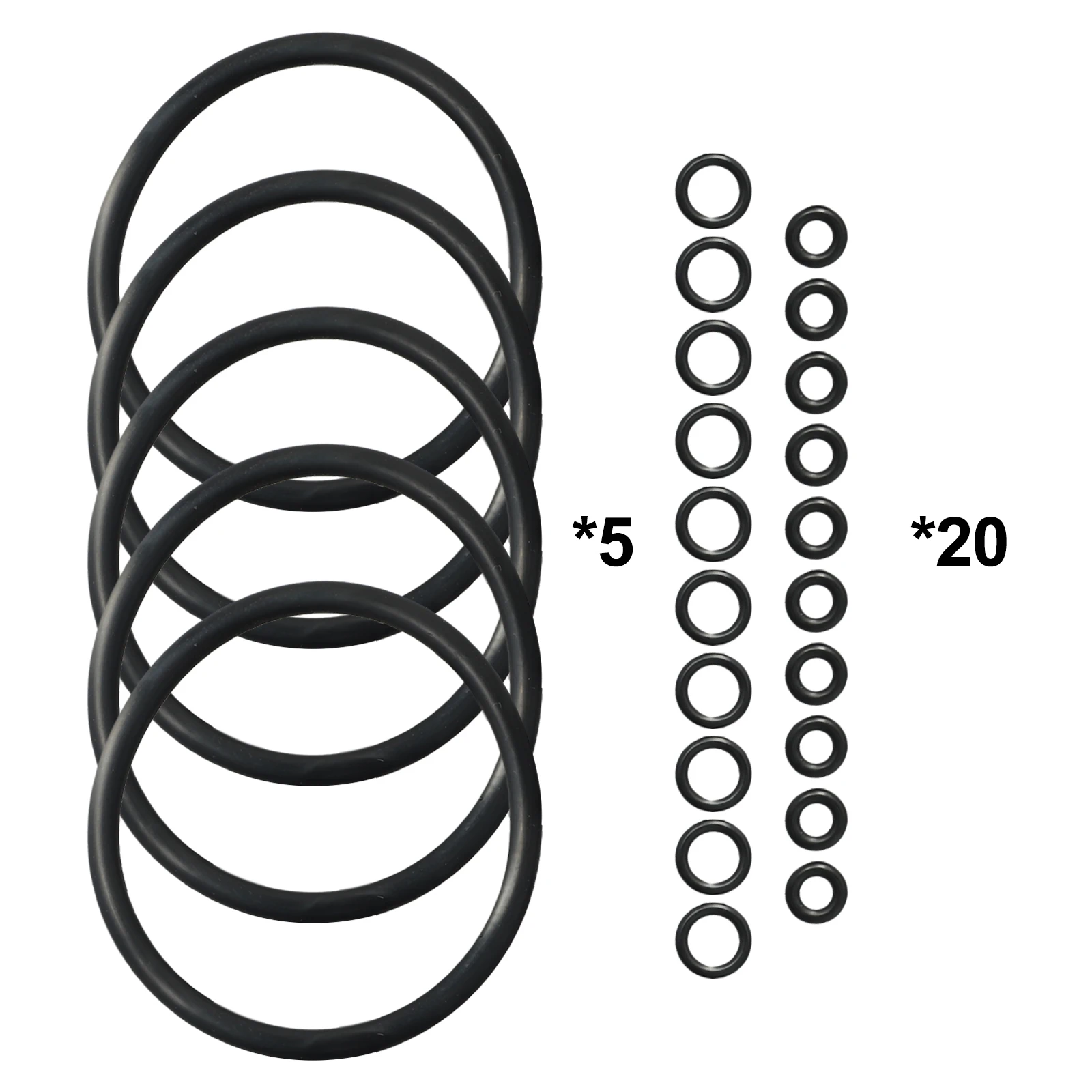 5x Cornelius Keg Seal O Ring Replacement Kit Includes 5 Cover Seals and 20 Disconnect/Insert and Immersion Tube O Rings