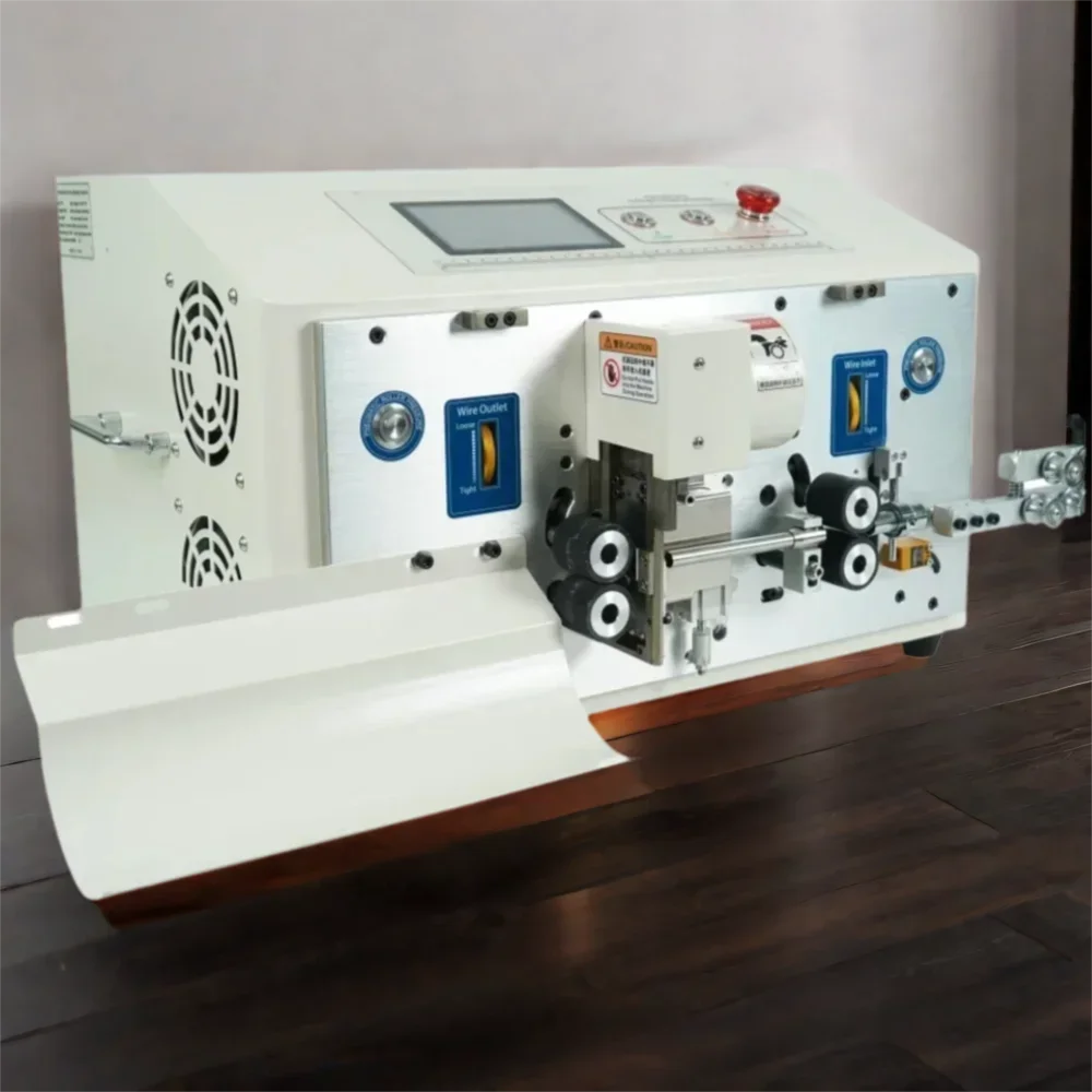 

SWT-608-YHT6 4-8-колесный сенсорный экран, высокоскоростная круглая оболочка, внутренняя и внешняя двухслойная машина для очистки проводов, устройство для зачистки проводов