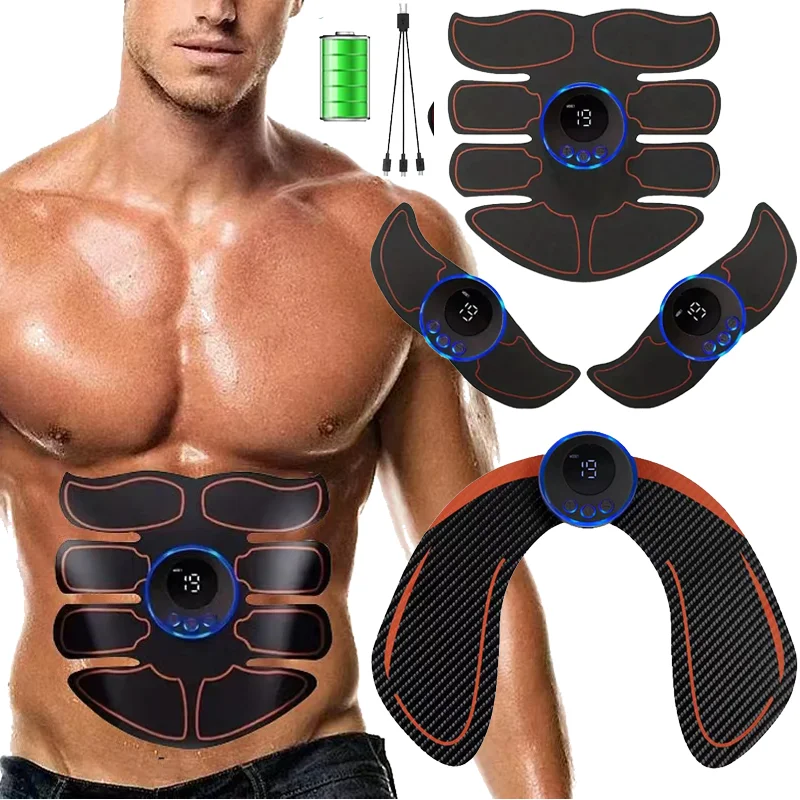 

Electric EMS Muscle Stimulator RechargeableWhole Body Massage Therapy Pain Relief Meridians Tool Adhesive Replacement Gel