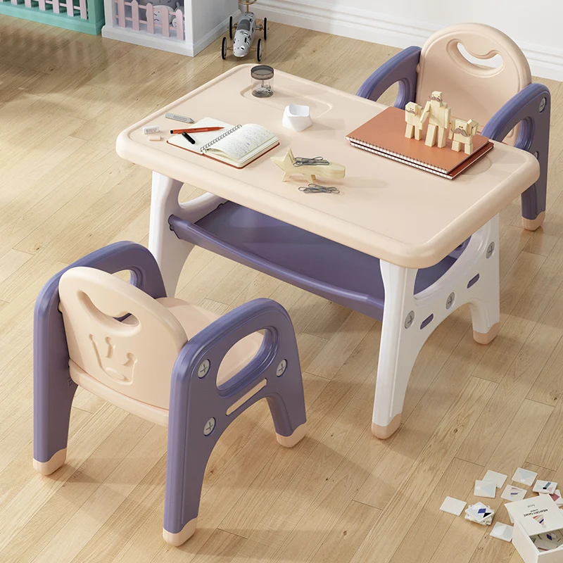 

Nordic Children Furniture Baby Feeding Table Plastic Low Dining Tables And Chair Set Kindergarten Kids Study Table With Chair