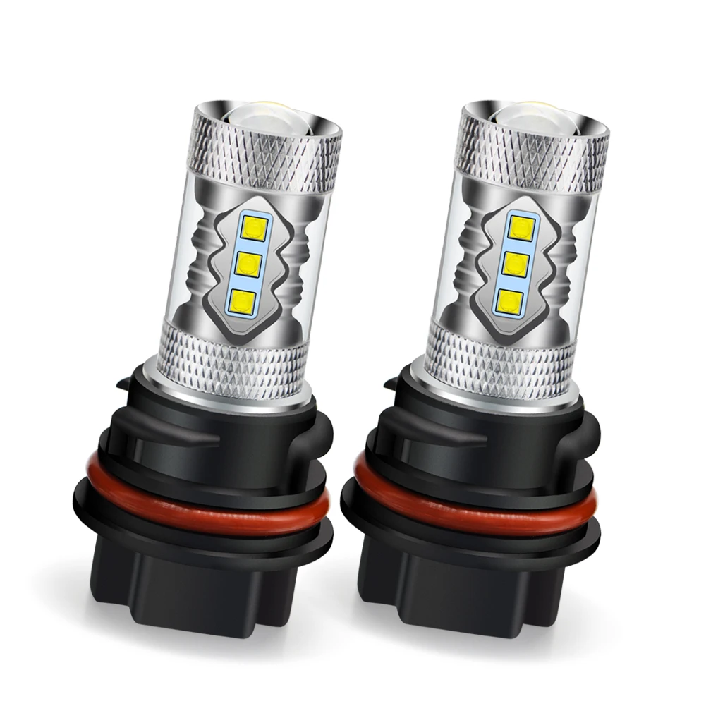 2Pcs 9014 LED PH11 Motorcycle Headlight Bulb 10-30V 80W Super Bright 1000Lm High/Low Beam For Yamaha Scooter Moped Universal