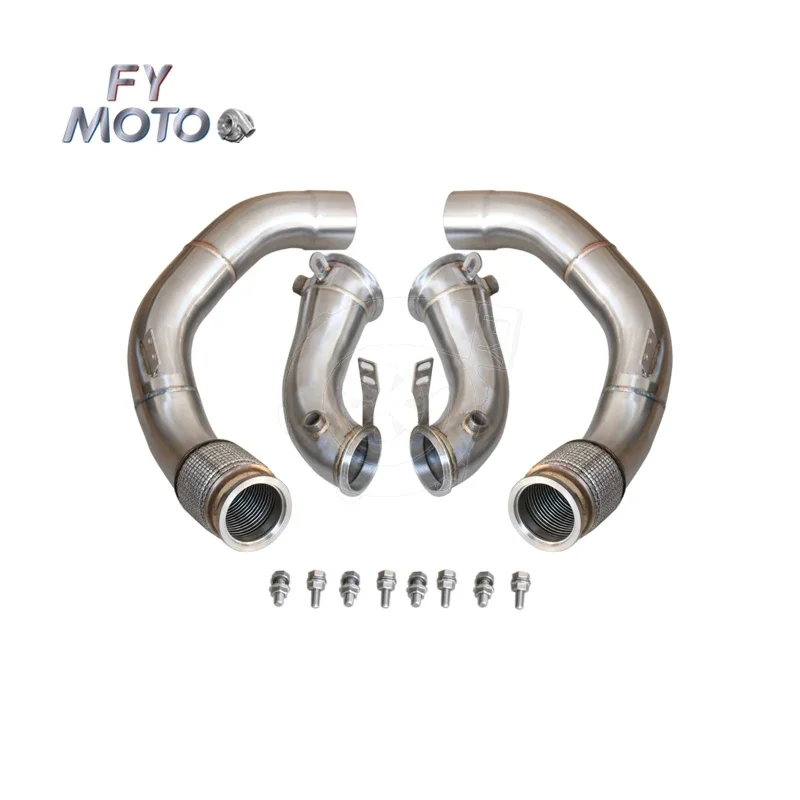 Stainless Steel M PERFORMANCE Downpipe Fits For BMW M5 F90 M8 F91/F92/F93 2017-2021 S63 Engine SS304