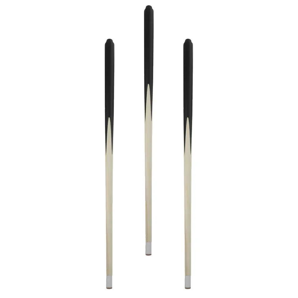 

3Pcs Short Billiard Cue Sturdy Wood Material Smooth Lines Great for Small Spaces Accurate Shots Pool Cue for