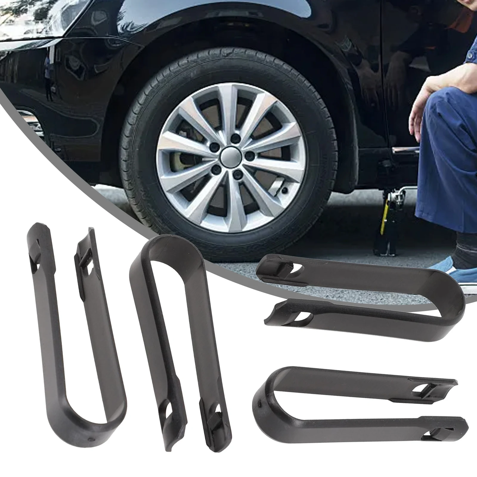 4PCS Wheel Bolt  Nut Cap Covers Puller Remover Tool  Tweezers #8D0012244A Auto Wheel  Lug Stud Nut Puller Remover  Repair Tool