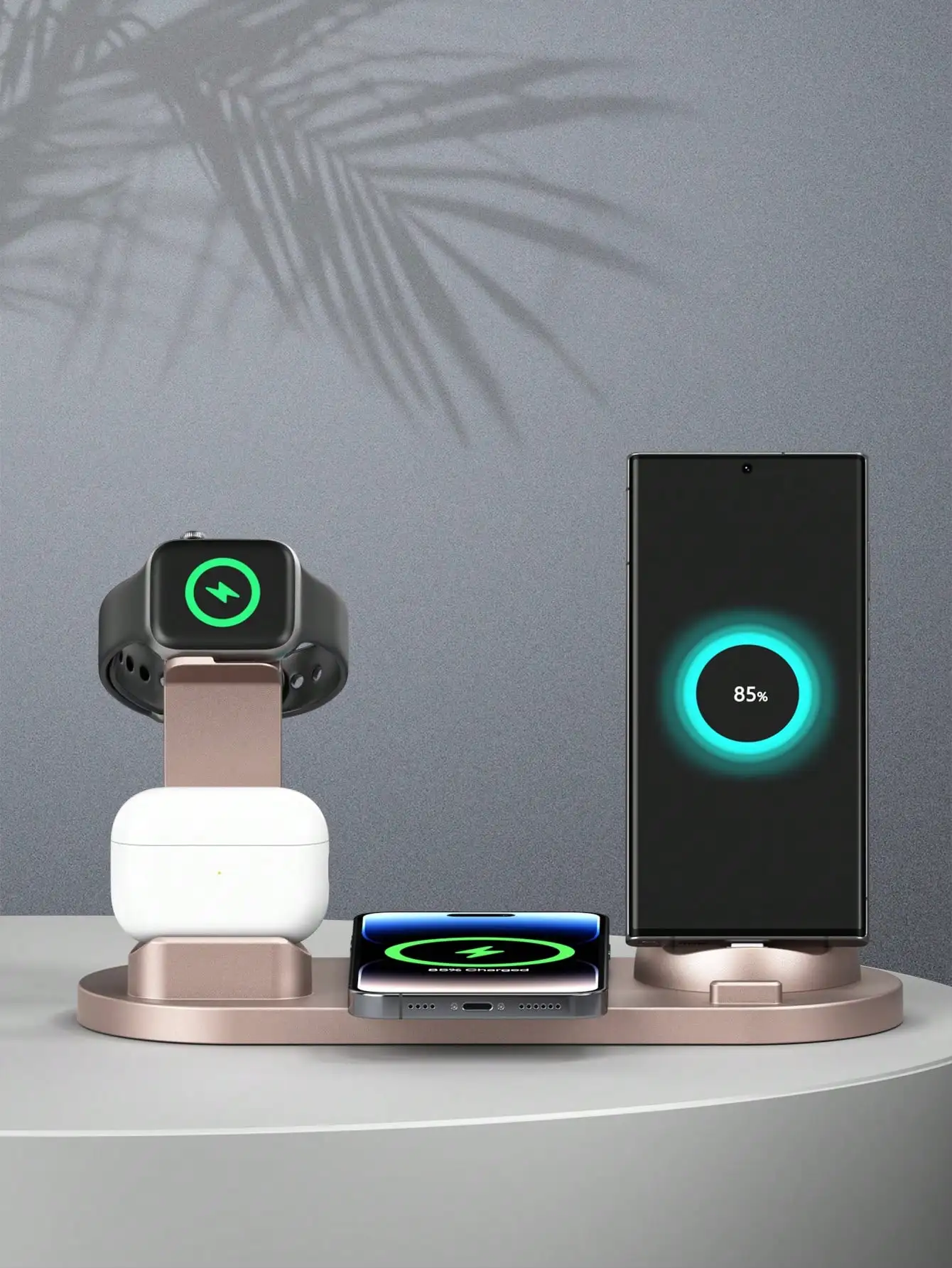 15W 6 in 1 Wireless Charger Stand Pad สําหรับ iPhone 13 12 15 X Apple Watch Qi Fast CHARGING Dock Station สําหรับ airpods Pro iWatch 7 6