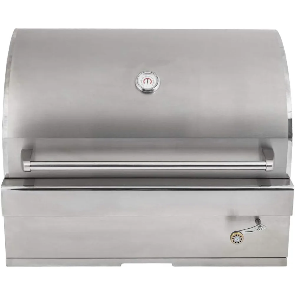 

32-inch Turbo Charcoal Built-In Stainless Steel BBQ Grill with Charcoal Tray - 32CHARCOALG