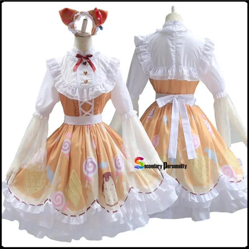 

Identity V Cosplay Costume Mechanic Candy Girl Costume Cosplay Sweetie Dress Party Daily Dress Costume Full Set