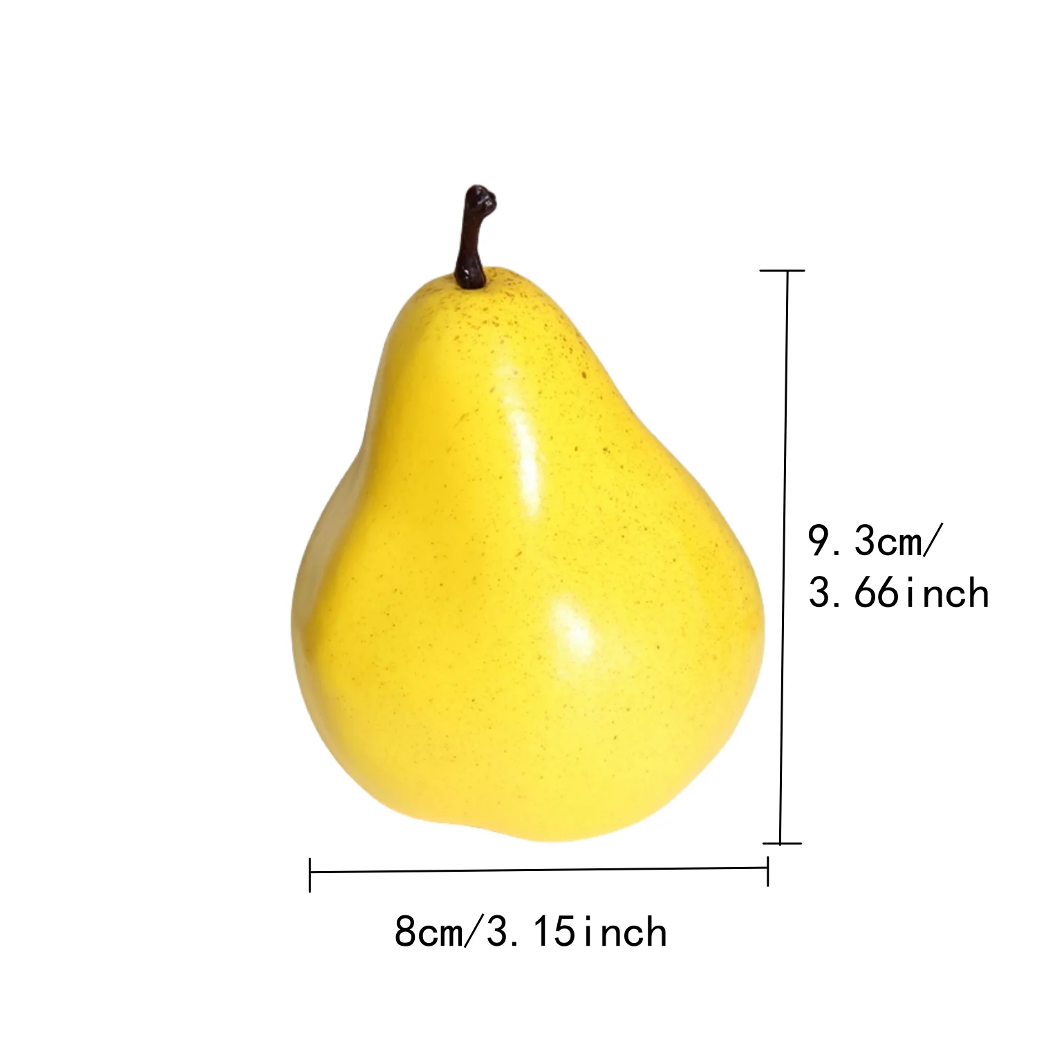 6 Stück, künstliche Birnenmodelle, künstliche Früchte, Obsttablett für Zuhause, Restaurant, Partydekoration, Fotografie-Requisiten – Detail 9