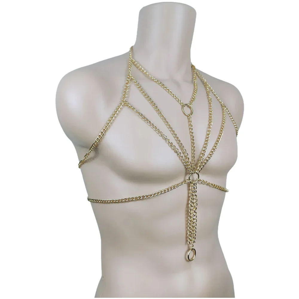 Harness Bra Fetish Rave Wear Crop Harness Wear Cosplay Pole Dance Harajuku Gothic Cage Bra Top Sexy Lingerie Adult Games Body